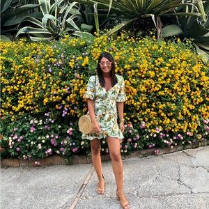 Lost & wonder lemon printed dress